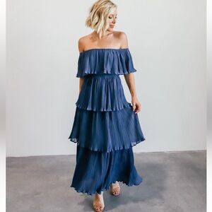 Baltic Born Zarra Blue Pleated Dress Size
XL NWT